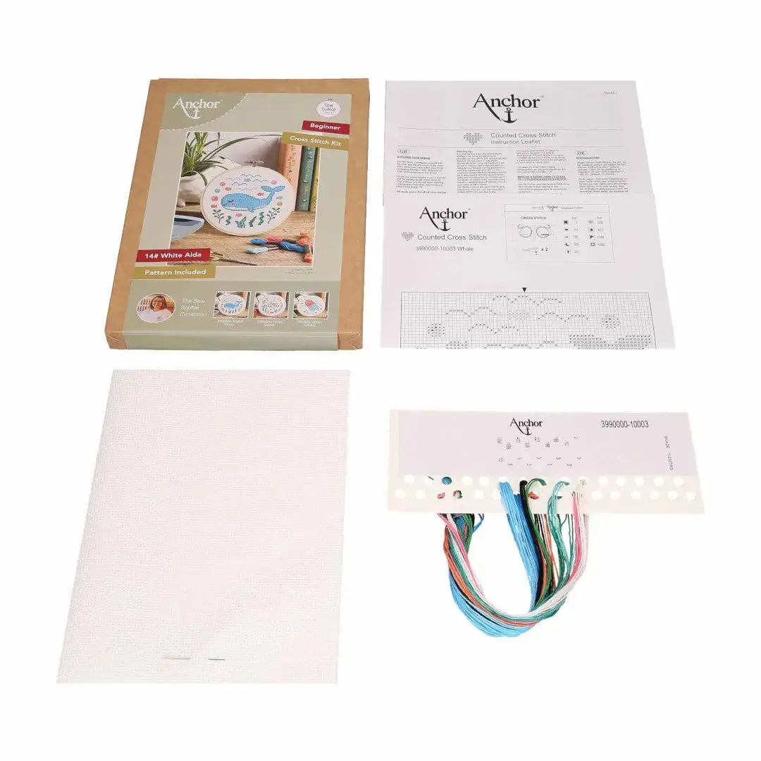 Anchor Counted Cross Stitch Kit - Under the Sea Collection [Whale]