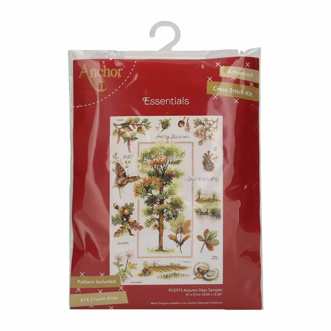 Anchor Country Life Collection Counted Cross Stitch Kit - Autumn Days  47 x 31cm