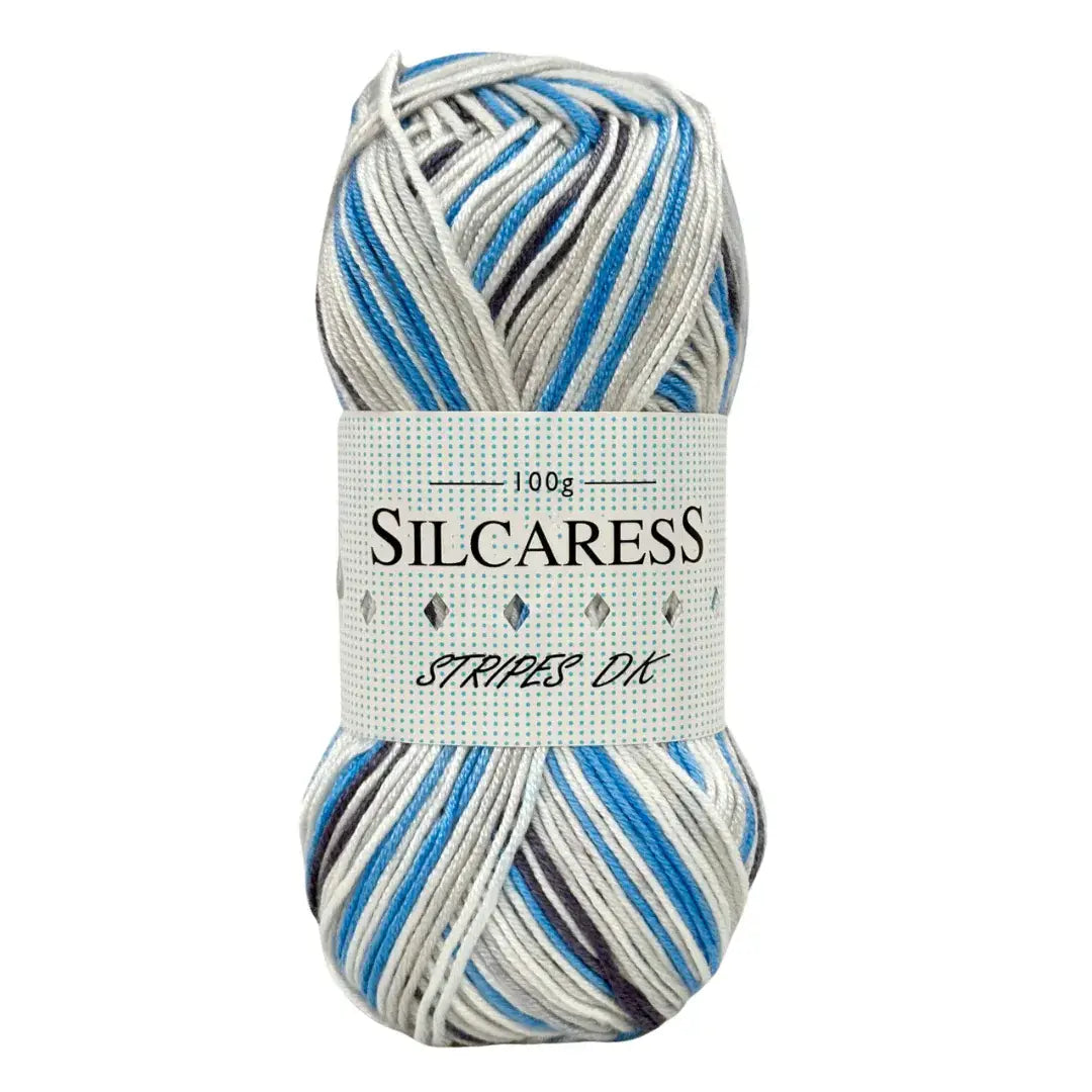 Cygnet Silcaress Stripes DK 100g