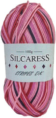 Cygnet Silcaress Stripes DK 100g