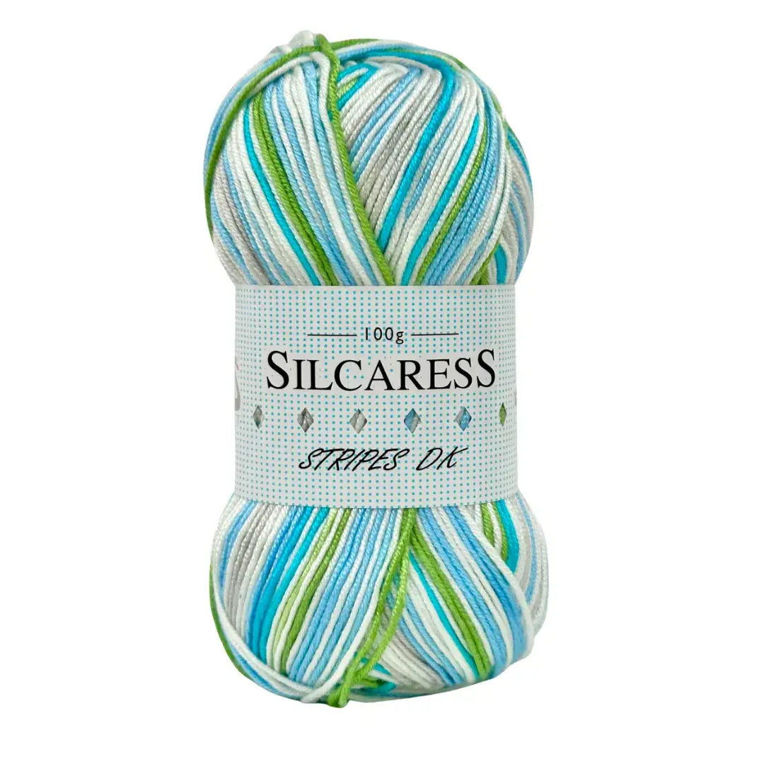 Cygnet Silcaress Stripes DK 100g