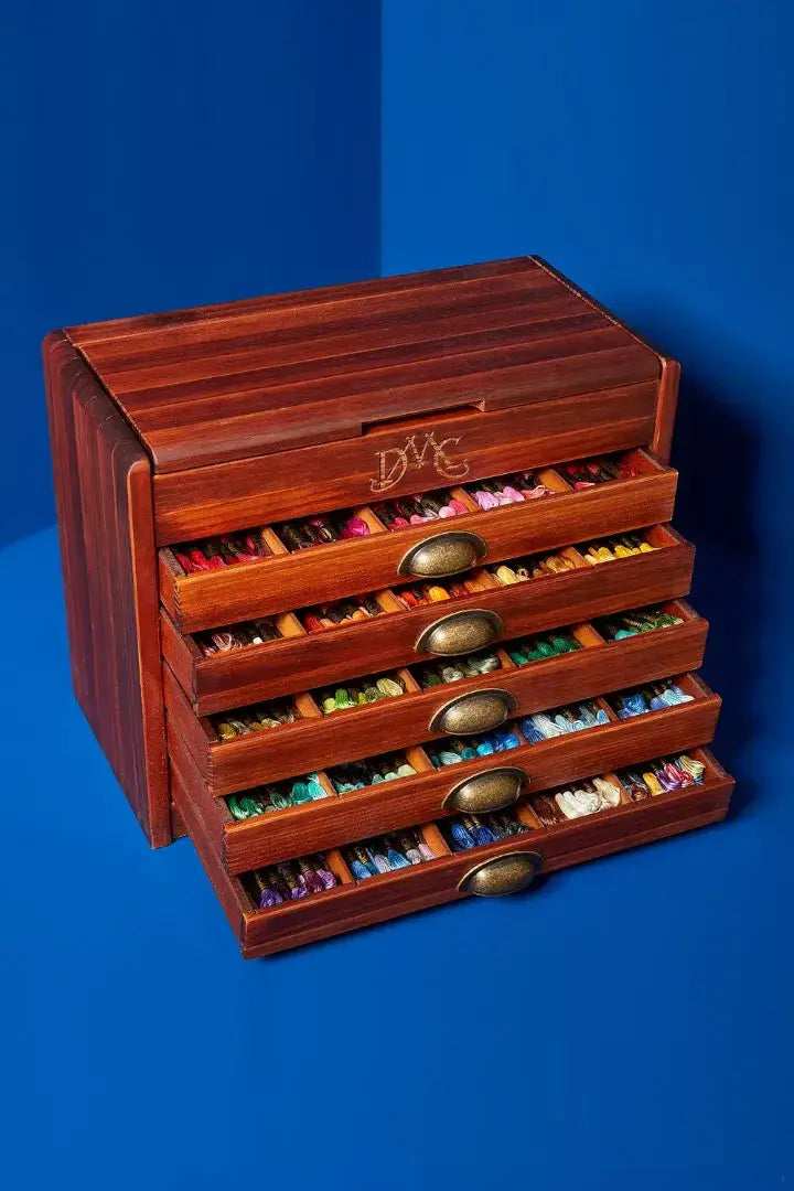 DMC Vintage Wooden Collector's Chest - Large (500 Skeins)