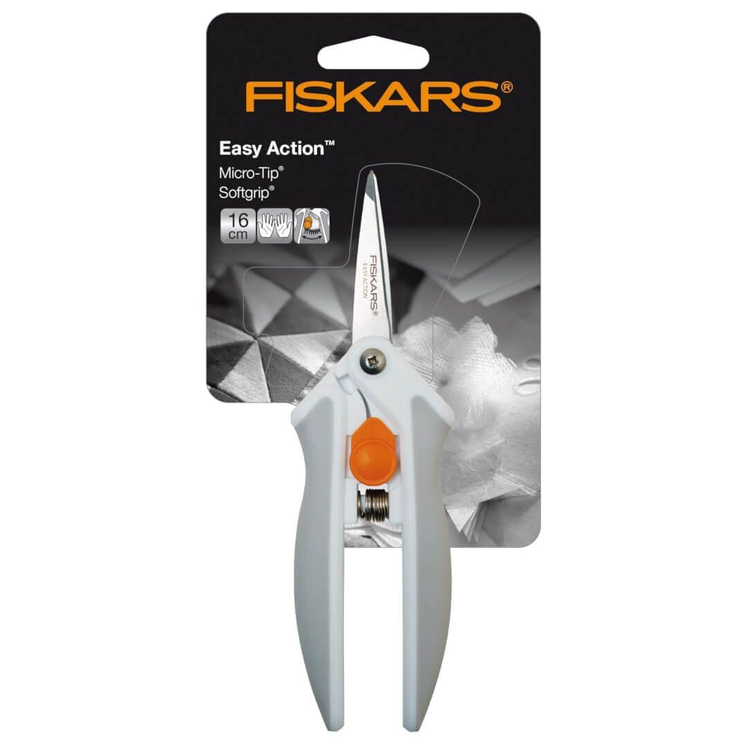 Fiskars Micro Tip Scissors - Easy Action Soft Grip 16cm