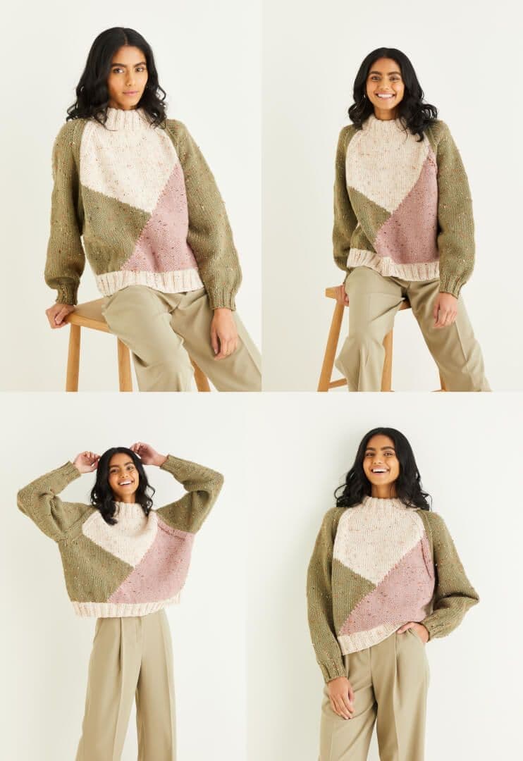Hayfield Bonus Chunky Tweed Jumper Pattern 10345 – Littlewoolshop.com