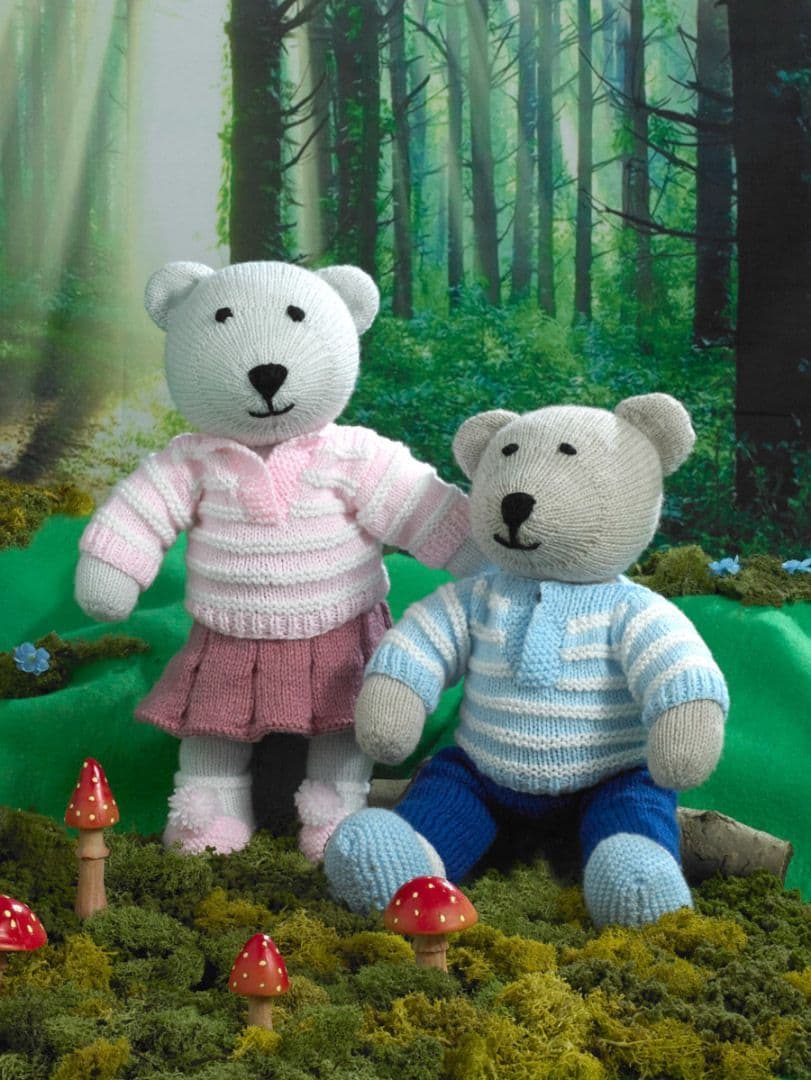 James C Brett Crafter DK Toy Teddy Bears Pattern JB678