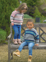 James C. Brett Fairground DK Sweater Pattern JB623