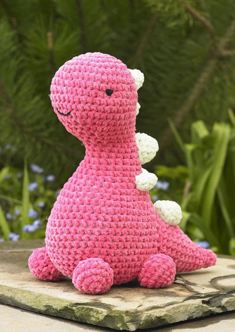 James C. Brett Flutterby Chunky Crochet Barney Brettosaurus  Pattern JB934