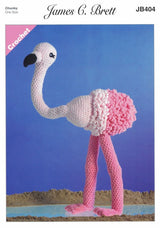 James C. Brett Flutterby Chunky Crochet Flamingo Pattern JB404