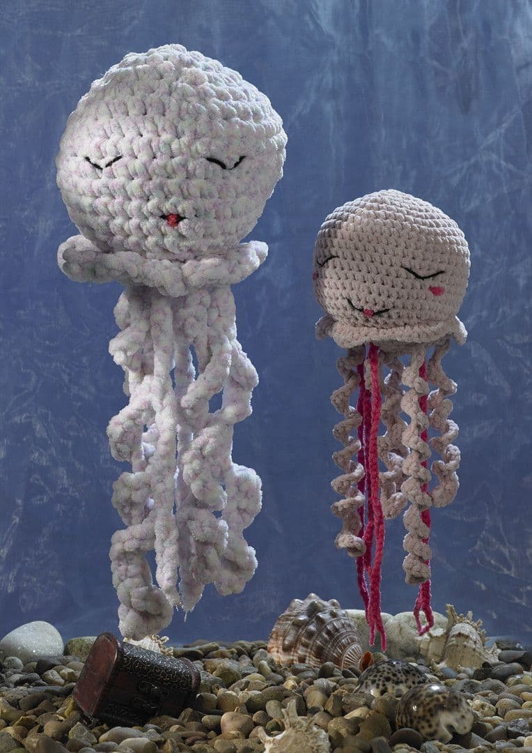 James C Brett Flutterby Chunky Crochet Jasmine & Joy Jellyfish