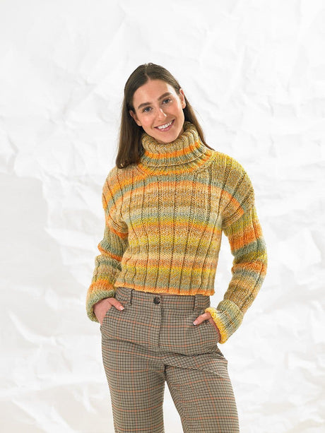 James C. Brett Marble Chunky Sweater Pattern JB860