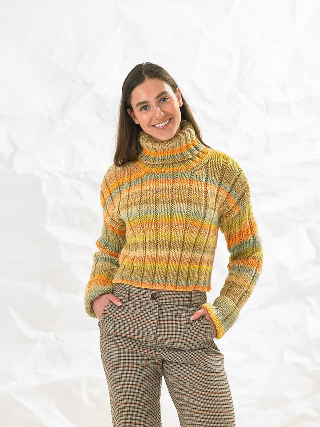 James C. Brett Marble Chunky Sweater Pattern JB860