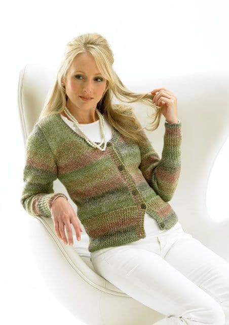 James C. Brett Marble DK Cardigan Pattern JB041