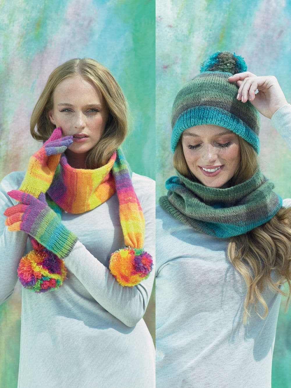James C Brett Shhh DK Hat Scarf & Gloves Pattern JB821
