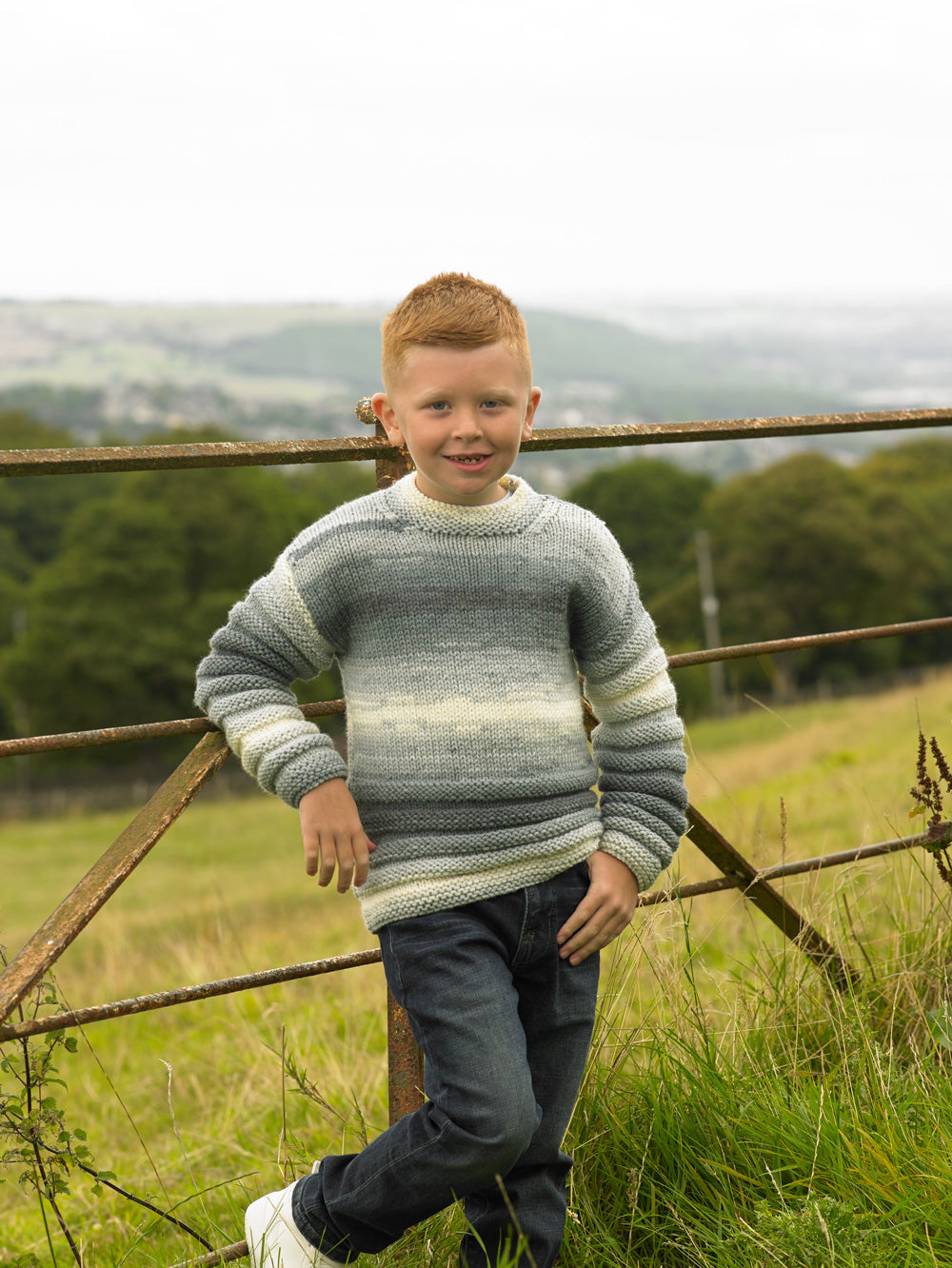 James C. Brett Aurora Chunky Sweater Pattern JB1003
