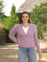 James C. Brett Chunky with Merino Cardigan Pattern JB751