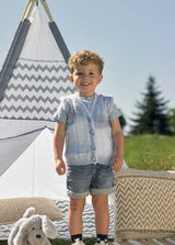James C. Brett Baby Marble DK Waistcoat and Sweater Pattern JB971
