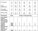 James C. Brett Twinkle DK Sweaters Pattern JB983