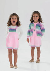 James C. Brett Twinkle DK Dress and Cardigan Pattern JB984