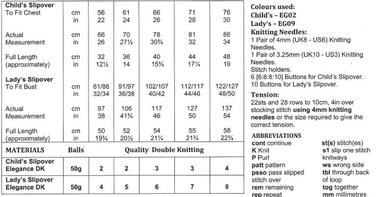 James C. Brett Elegance DK Slipover Pattern JB989