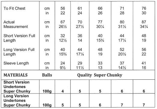 James C. Brett Undertones Super Chunky Sweaters Pattern JB993