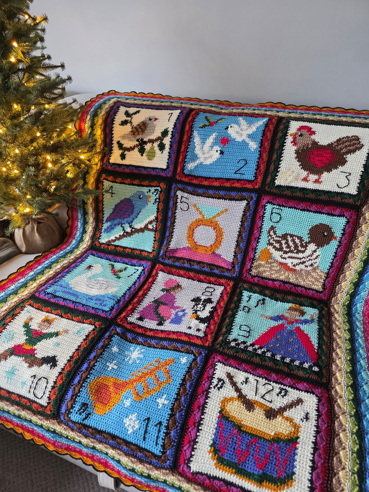 Stylecraft 12 Days of Christmas CAL by EKM Crochet