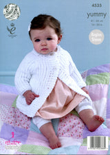 King Cole Yummy Chunky Jackets Pattern 4535