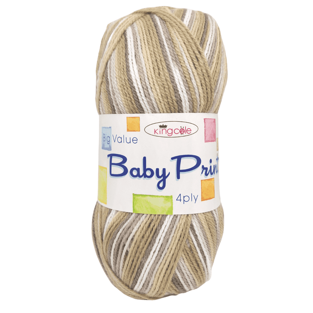 King Cole Baby Print 4-Ply 100g - Cookie 3261