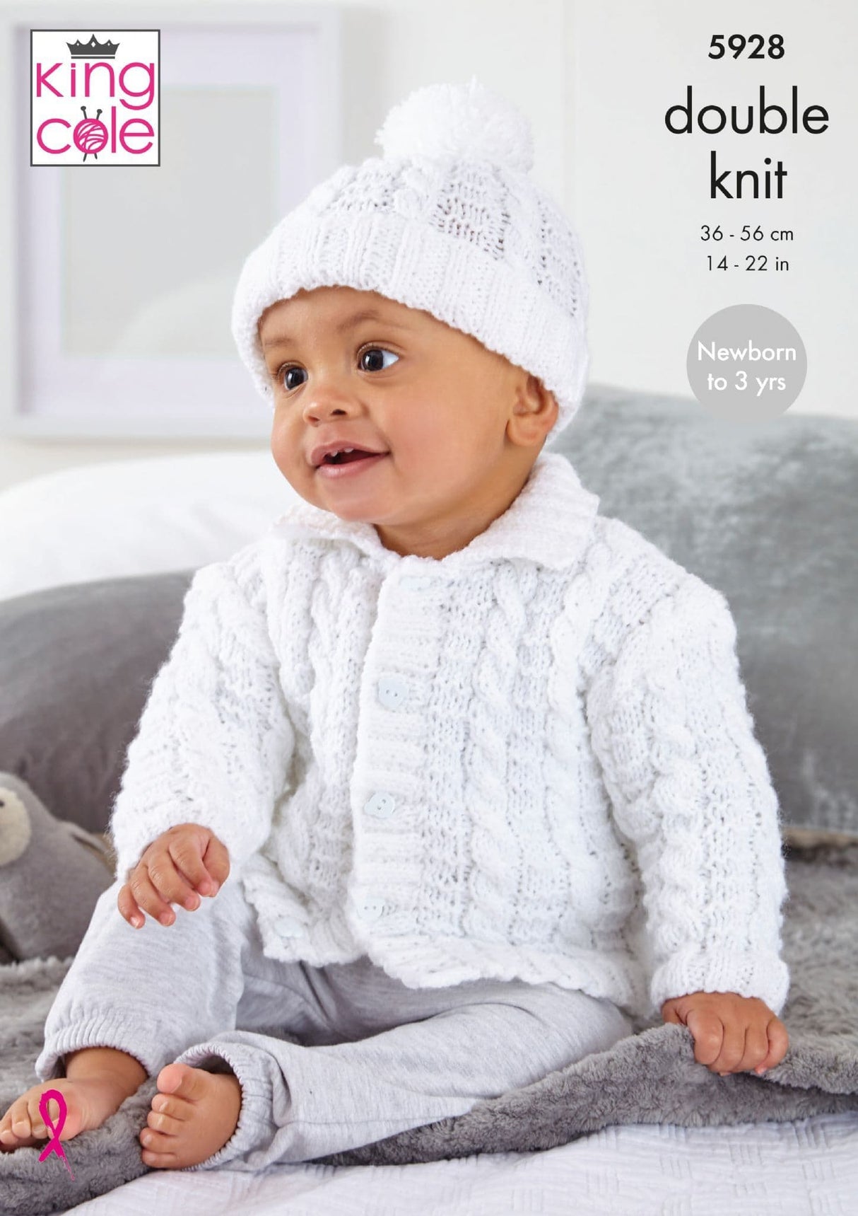 King Cole Big Value Baby DK Jacket, Hat, Mitts & Blanket Pattern 5928