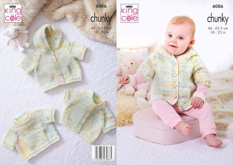 King Cole Bumble Chunky Tops Pattern 6086