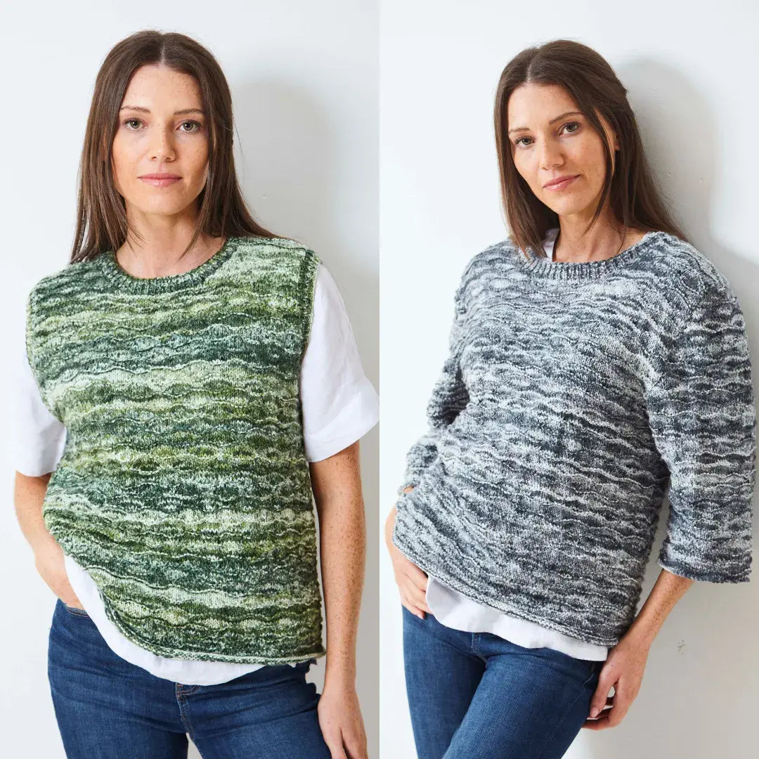 King Cole Camouflage DK Sweater & Tank Top Pattern 6283