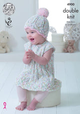 King Cole Cherish Dash DK Dress, Top, Cardigan, Shorts & Hat Pattern 4900