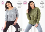 King Cole Cherished DK Ladies Sweaters Pattern 6189