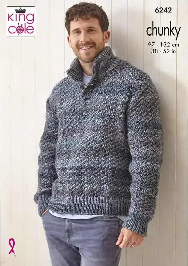 King Cole Cottagespun Chunky Sweaters Pattern 6242