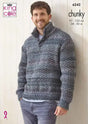 King Cole Cottagespun Chunky Sweaters Pattern 6242