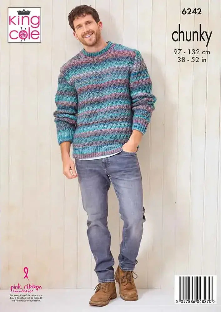 King Cole Cottagespun Chunky Sweaters Pattern 6242