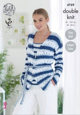 King Cole Cottonsoft Crush DK Cardigan & Top Pattern 4769