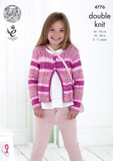 King Cole Cottonsoft Crush DK Cardigans Pattern 4776