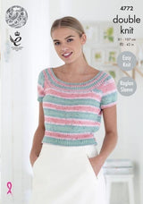 King Cole Cottonsoft Crush DK Tops Pattern 4772