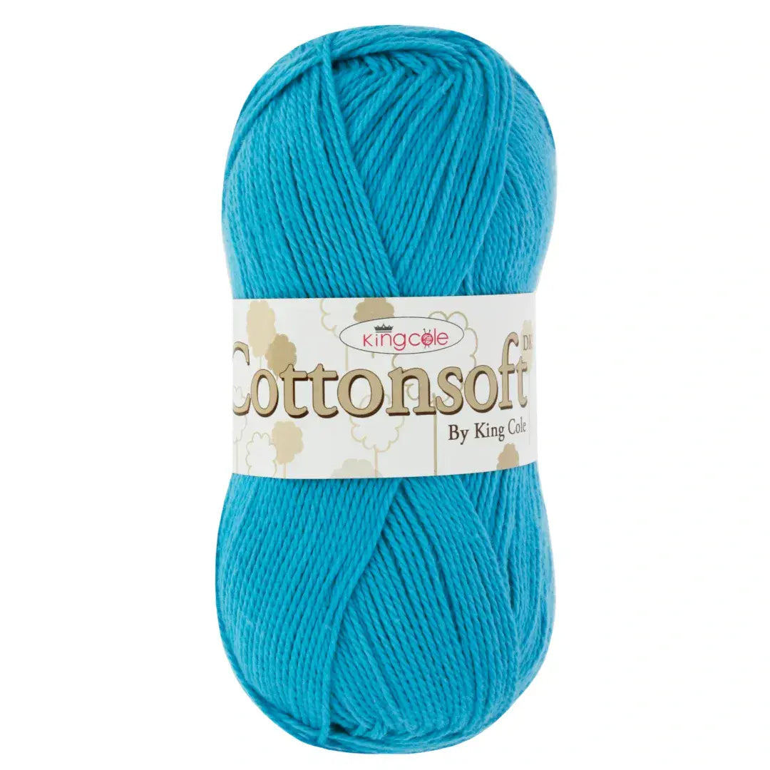 King Cole Cottonsoft DK Garn French Navy - 100 G, 210 M - Superweich Für Babykleidung & Sommerprojekte