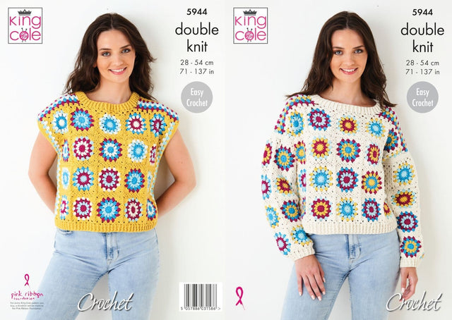 King Cole Cottonsoft DK Pattern 5944 Jumper & Top