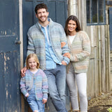 King Cole Crescendo Aran Family Cardigans Pattern 6221