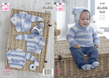 King Cole Drifter for Babies DK Sweaters & Jacket Pattern 5159