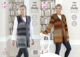 King Cole Explorer Super Chunky Waistcoat & Cardigan Pattern 5460