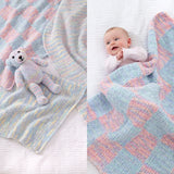 King Cole Fruitilicious Chunky Baby Blanket & Teddy Pattern 6241