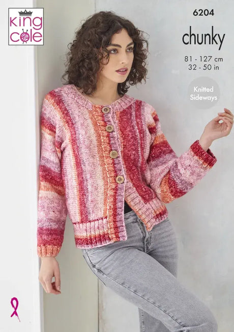 King Cole Hedgerow Chunky Sweater & Jacket Pattern 6204