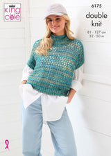 King Cole Homespun Prism DK Sweater & Tank Pattern 6175