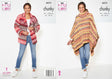 King Cole Nordic Chunky Cardigan & Poncho Pattern 6073