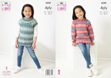 King Cole Norse 4-Ply Sweater & Pullover Pattern 6040