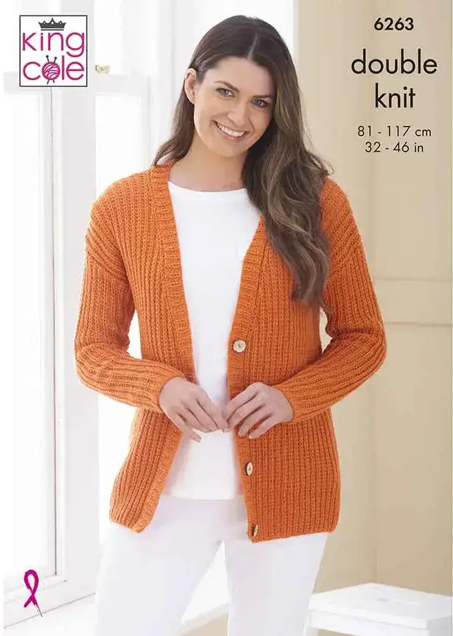 King Cole Orchard DK Cardigans Pattern 6263