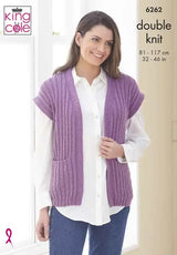 King Cole Orchard DK Sweater and Sleeveless Jacket Pattern 6262